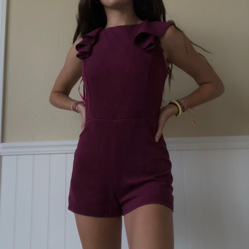 Maroon romper!